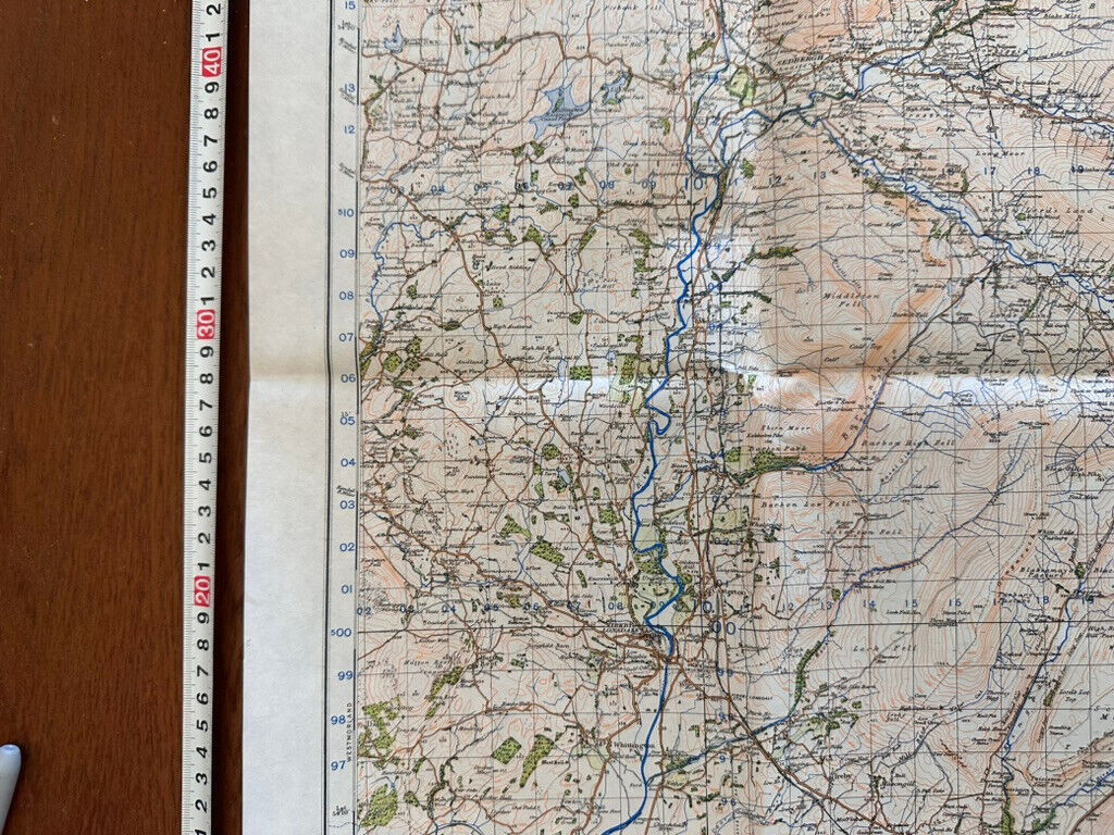 Original WW2 British Army GSGS Map of England & Wales - Kirkby Lonsdale & Hawes - The Militaria Shop