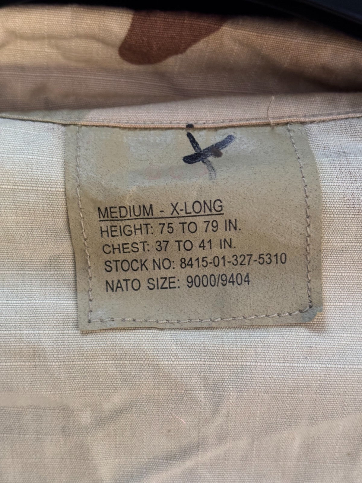 Gulf War US Army DCU Camouflaged Combat Field Coat/Jacket - Medium/X-Long - The Militaria Shop
