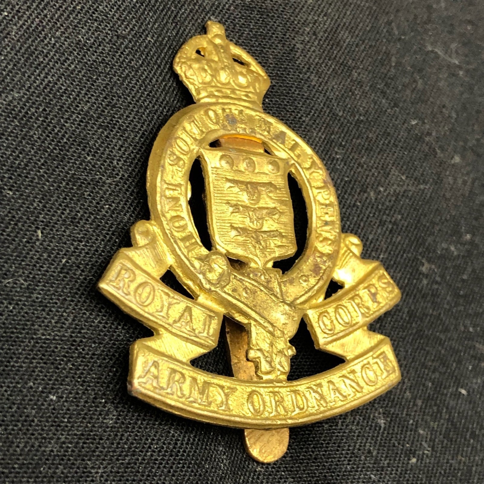 Original British Army Cap Badge - Royal Army Ordnance Corps - The Militaria Shop