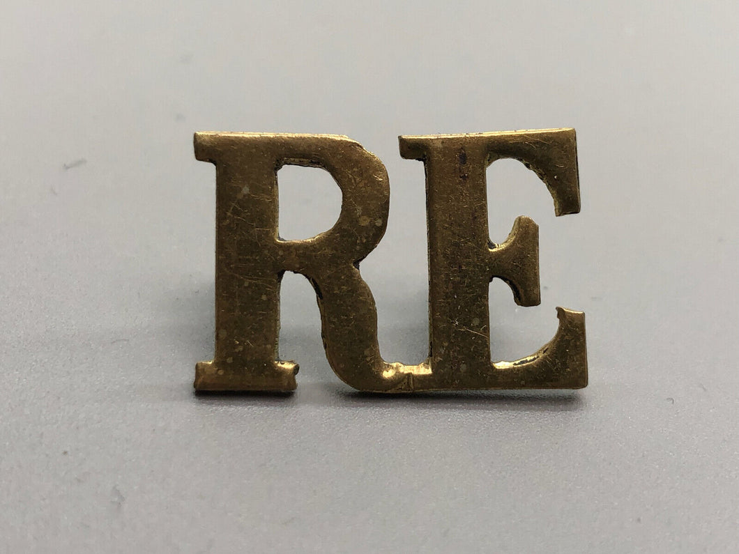 Original British Army WW2 Royal Engineers (R.E.) Shoulder Title