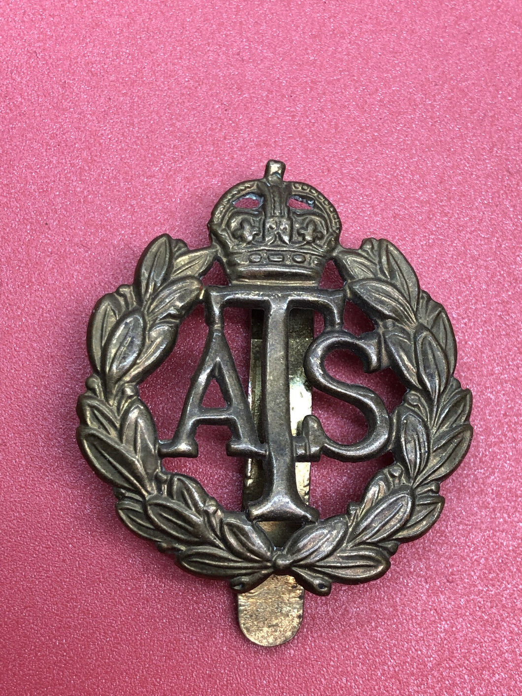 Original WW2 British Army Cap Badge - ATS Auxiliary Territorial Service