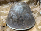WW2 Mk3 High Rivet Turtle - British / Canadian Army Helmet - Nice Original - The Militaria Shop