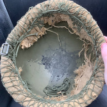 Load image into Gallery viewer, Genuine Dutch Army M53 Euroclone of WW2 US M1 Camouflaged Helmet &amp; Liner Set - The Militaria Shop
