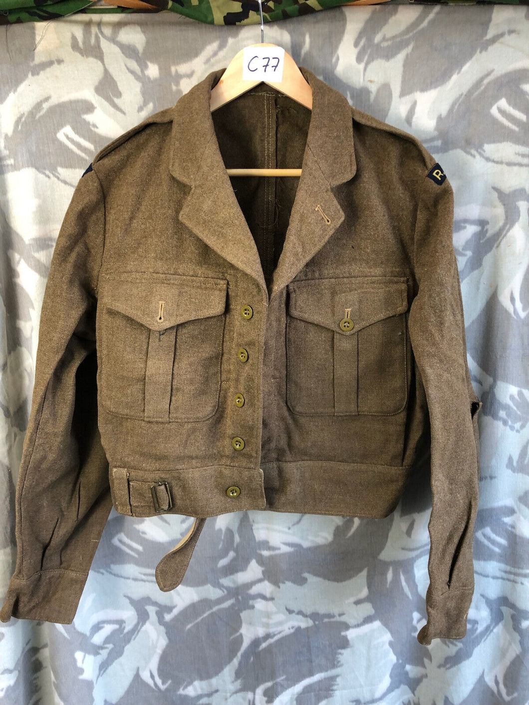 Original British Army Battledress Jacket - RASC Insignia - 41