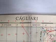 Charger l&#39;image dans la galerie, Original WW2 British Army / RAF Map - Cágliari - Sardinia - Italy
