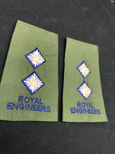 Load image into Gallery viewer, Genuine British Army Royal Engineers Rank Slides, Olive Green, (Lt) - The Militaria Shop
