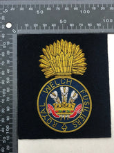 Load image into Gallery viewer, British Army Bullion Embroidered Blazer Badge - Royal Welch Fusiliers
