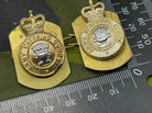Original British Army Pair of Army Catering Corps Collar Badges with Backing - The Militaria Shop