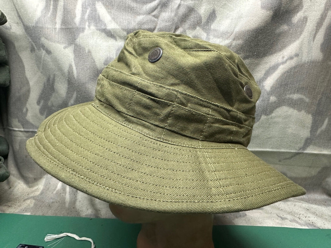 Original British Army WW2 Pattern 1950s Boonie Jungle Hat - New Old Stock 6 5/8