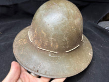 Load image into Gallery viewer, Original WW2 British Civil Defence Civillian Zuckerman Helmet - Size LARGE 1941
