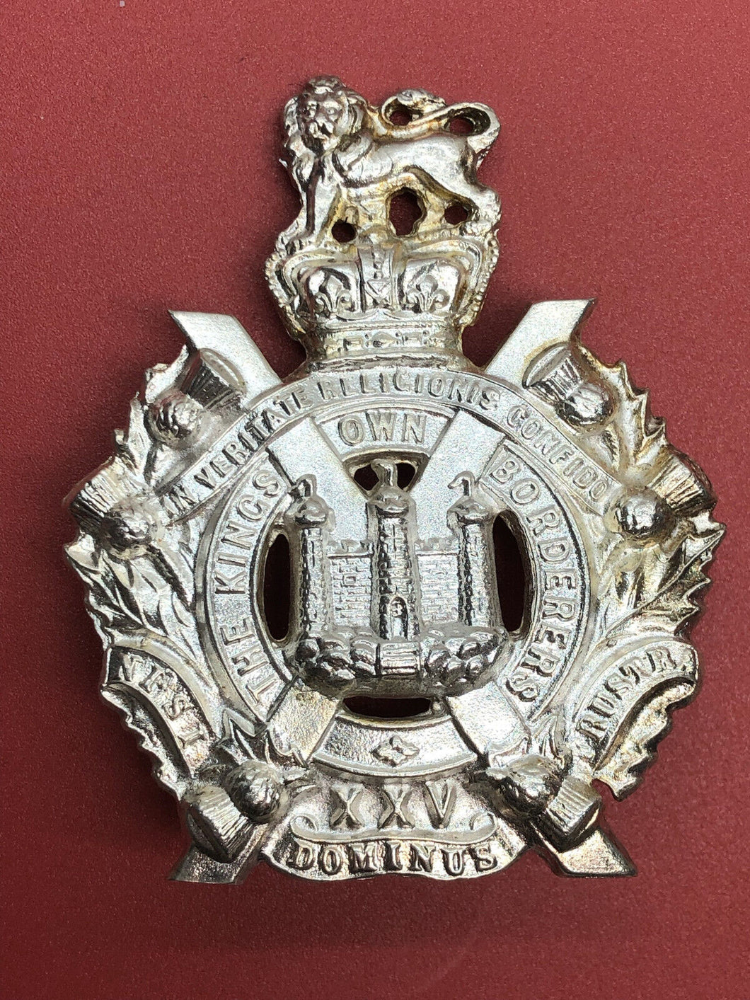 British Army The King's Own Borderers 25th Victorian Volunteers Cap Badge