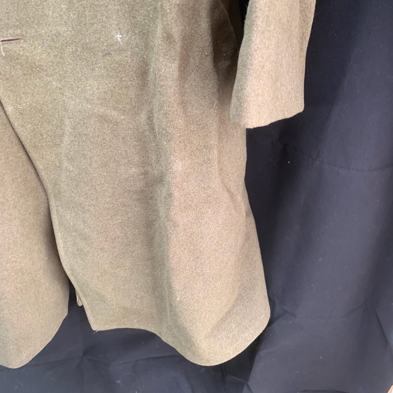 Genuine British Army Man's Mounted Regiment Khaki Greatcoat - 37" Chest - The Militaria Shop