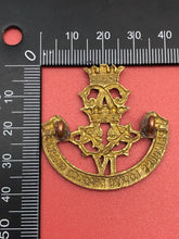 Load image into Gallery viewer, Original WW2 Canadian Army 4th Princess Louise Dragoon Guards Cap Badge
