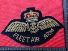 Load image into Gallery viewer, British Army Bullion Embroidered Blazer Badge - Fleet Air Arm
