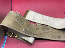 Load image into Gallery viewer, Original WW1 British Army 1908 Pattern Waist Belt - Whitewashed for Police - 42&quot;
