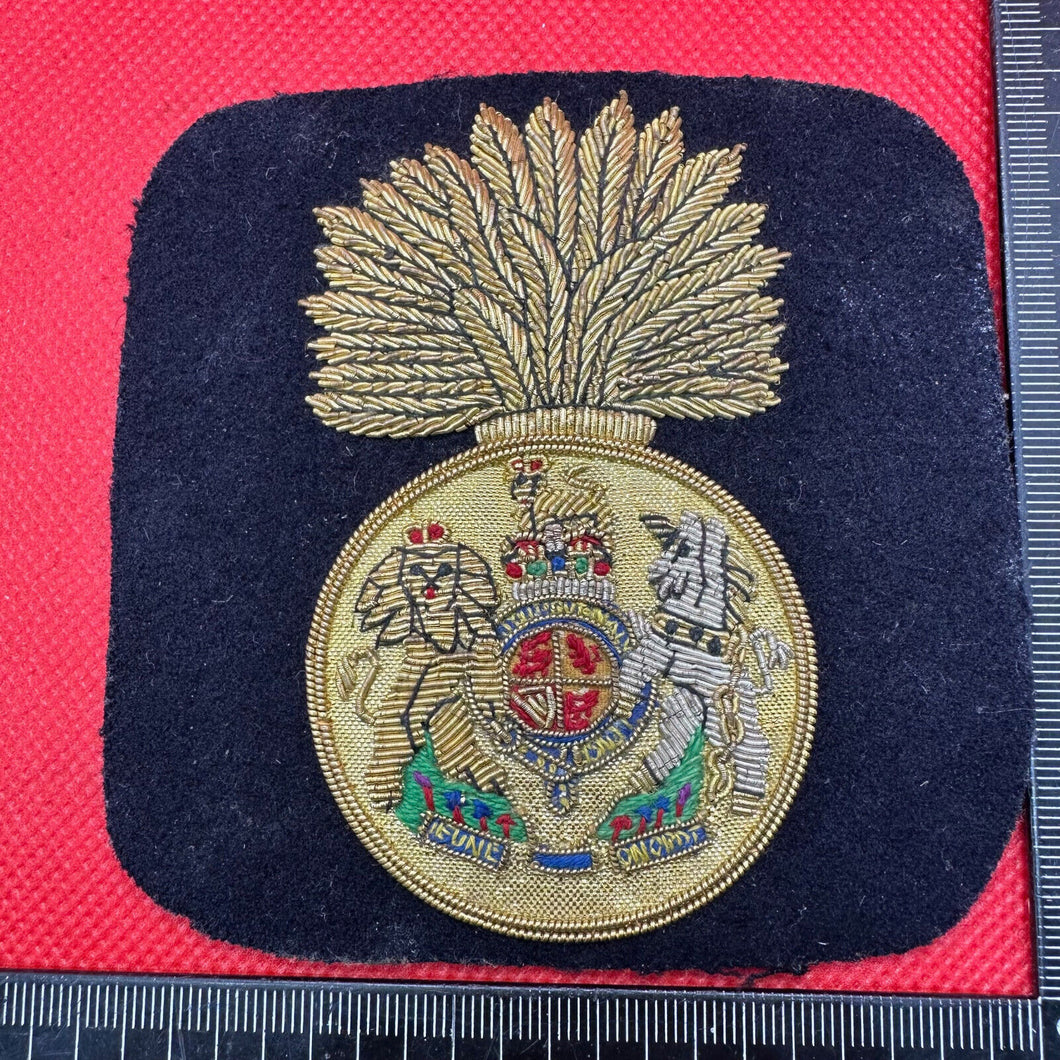 Blazer-Abzeichen mit Bullion-Stickerei der britischen Armee – Royal Scots Fusiliers