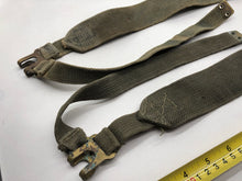 Load image into Gallery viewer, Original WW2 British Army 37 Pattern Canvass L Straps Set
