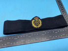 Original British Royal Air Force RAF Queen's Crown Cap Badge on Band - The Militaria Shop
