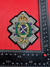 Load image into Gallery viewer, British Army Bullion Embroidered Blazer Badge - The Black Watch Reg -Kings Crown
