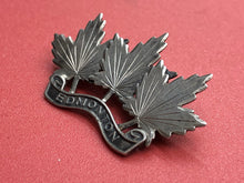 Charger l&#39;image dans la galerie, Original WW1 Canadian Army Edmonton Regiment Sterling Silver Sweetheart Brooch
