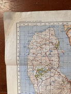 Original WW2 British Army GSGS Map of Scotland - Stranraer - The Militaria Shop