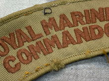 Load image into Gallery viewer, British Army - Royal Marines Commando Shoulder Title - Tunic Removed
