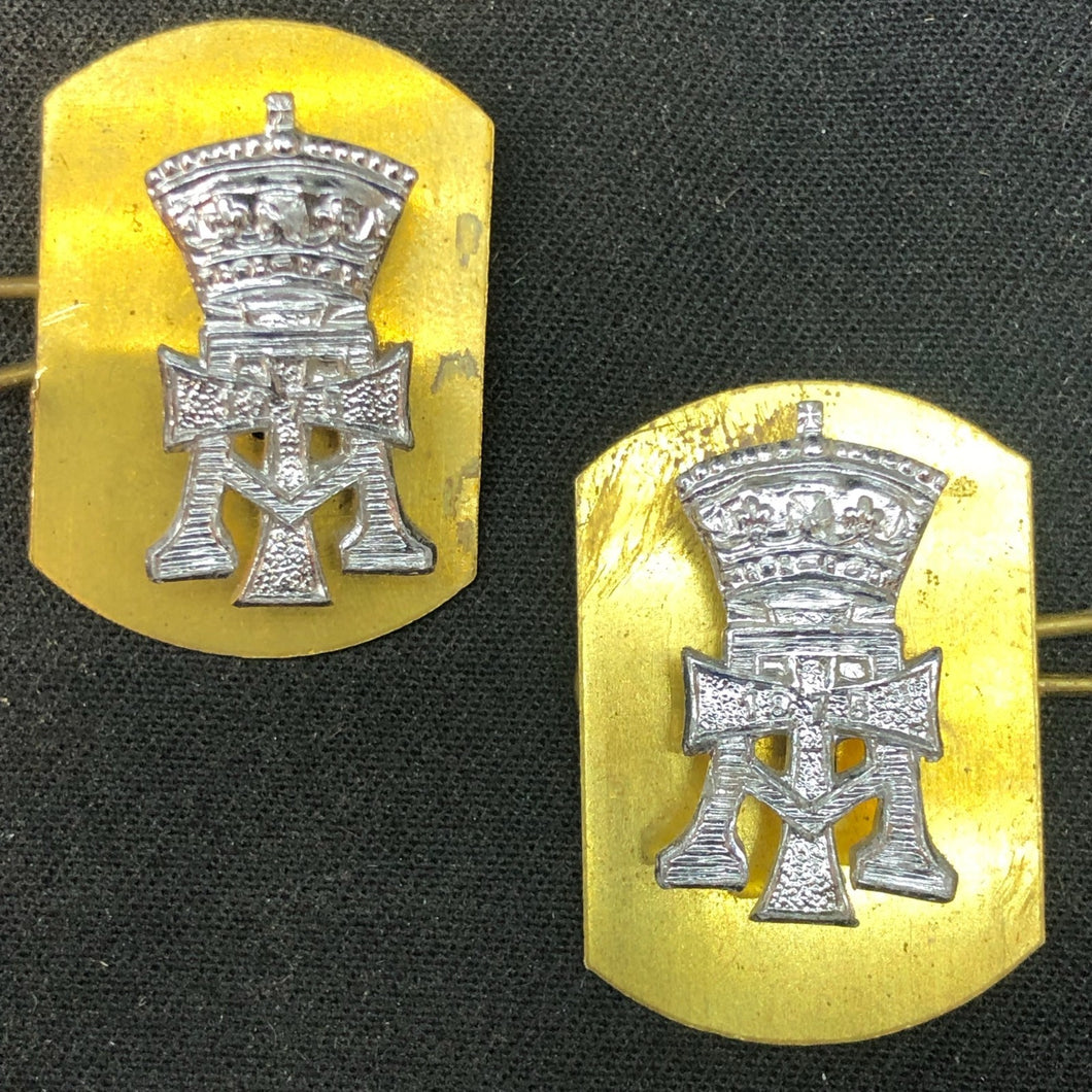Original British Collar Badge Pair - Green Howards - The Militaria Shop