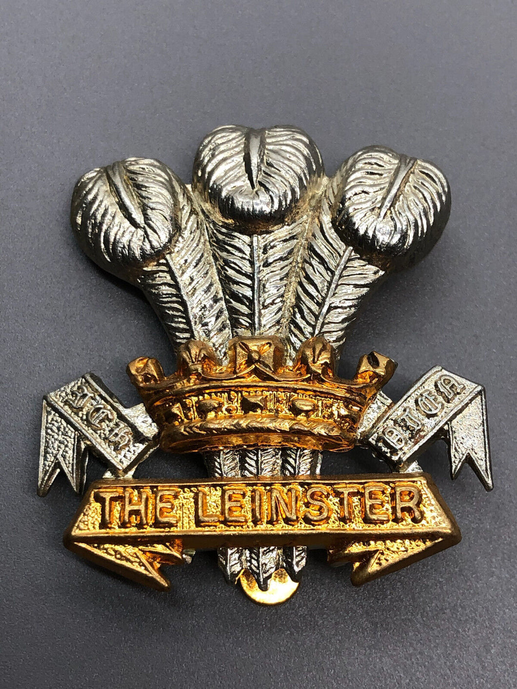 Genuine British Army The Leinster Cap Badge