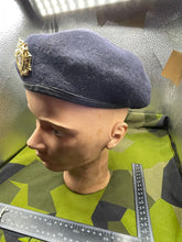Load image into Gallery viewer, Original British Army Logistics Corps Beret with Badge - Size 54cm - The Militaria Shop
