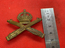 Load image into Gallery viewer, Original British Army WW1 Machine Gun Corps Slouch Cap Badge (3 lugs)
