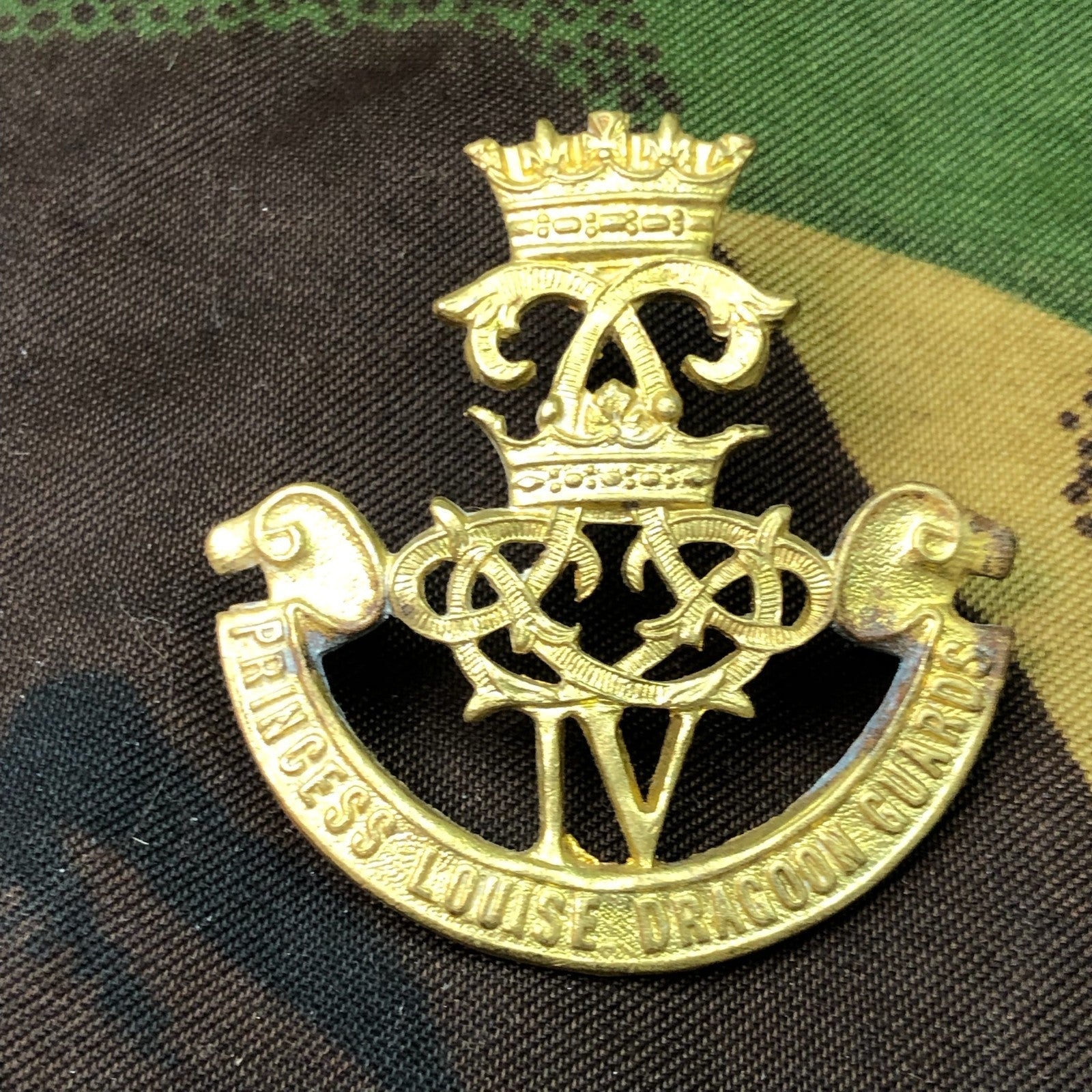 Original British Staybrite Army Cap - 4th Princess Louise Dragoon Guards - The Militaria Shop
