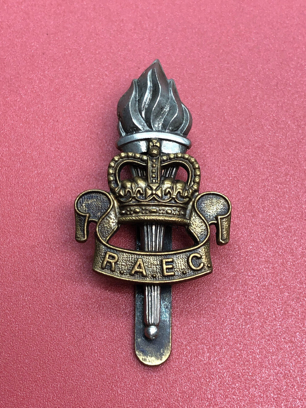 Genuine British Army Royal Army Education Corps RAEC Cap Badge