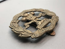 Load image into Gallery viewer, Original British Army WW1 South Lancashire Prince of Wales&#39;s Volunteer Cap Badge
