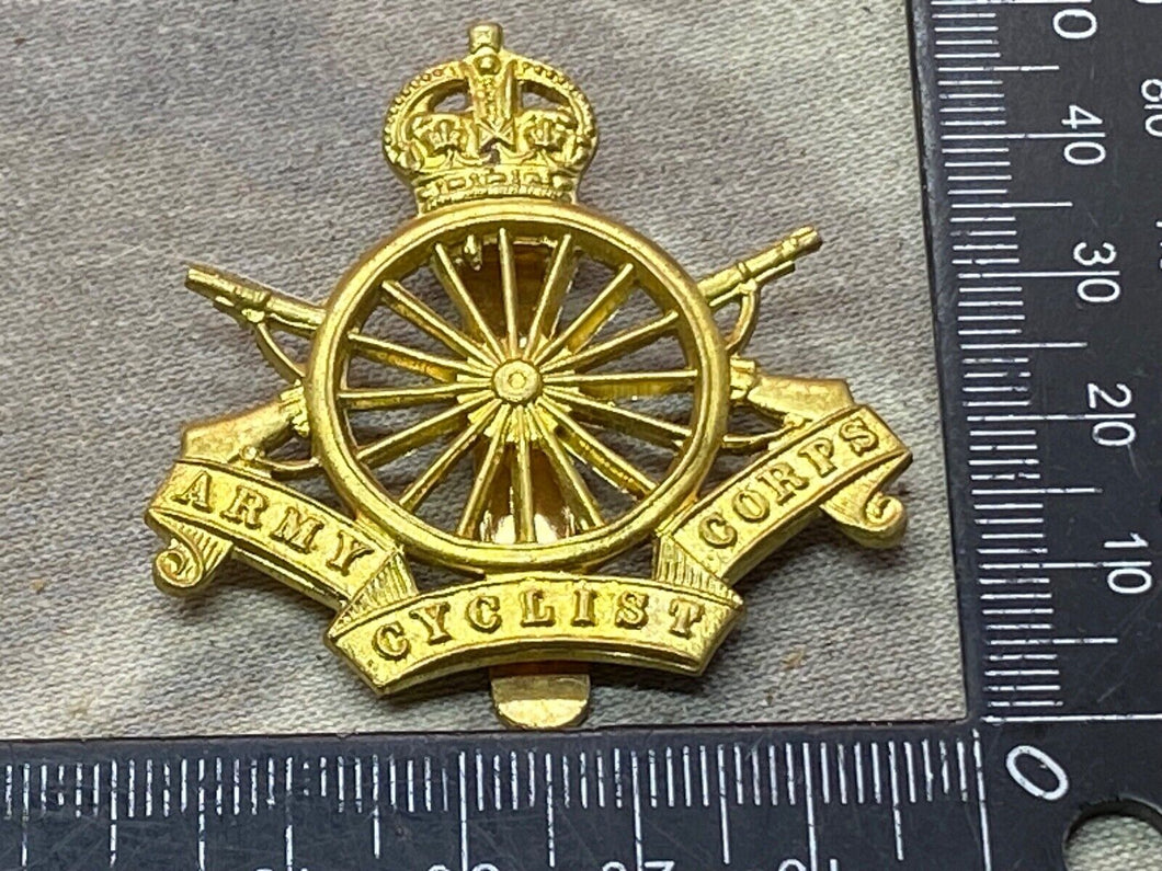 WW1 British Army - Army Cyclist Corps Cap Badge - Reproduction