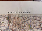 Original WW2 British Army GSGS OS Map of England - Bishop's Castle - The Militaria Shop
