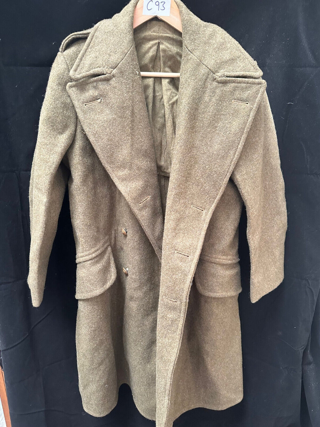 Original British Army Overcoat Greatcoat - RAPC