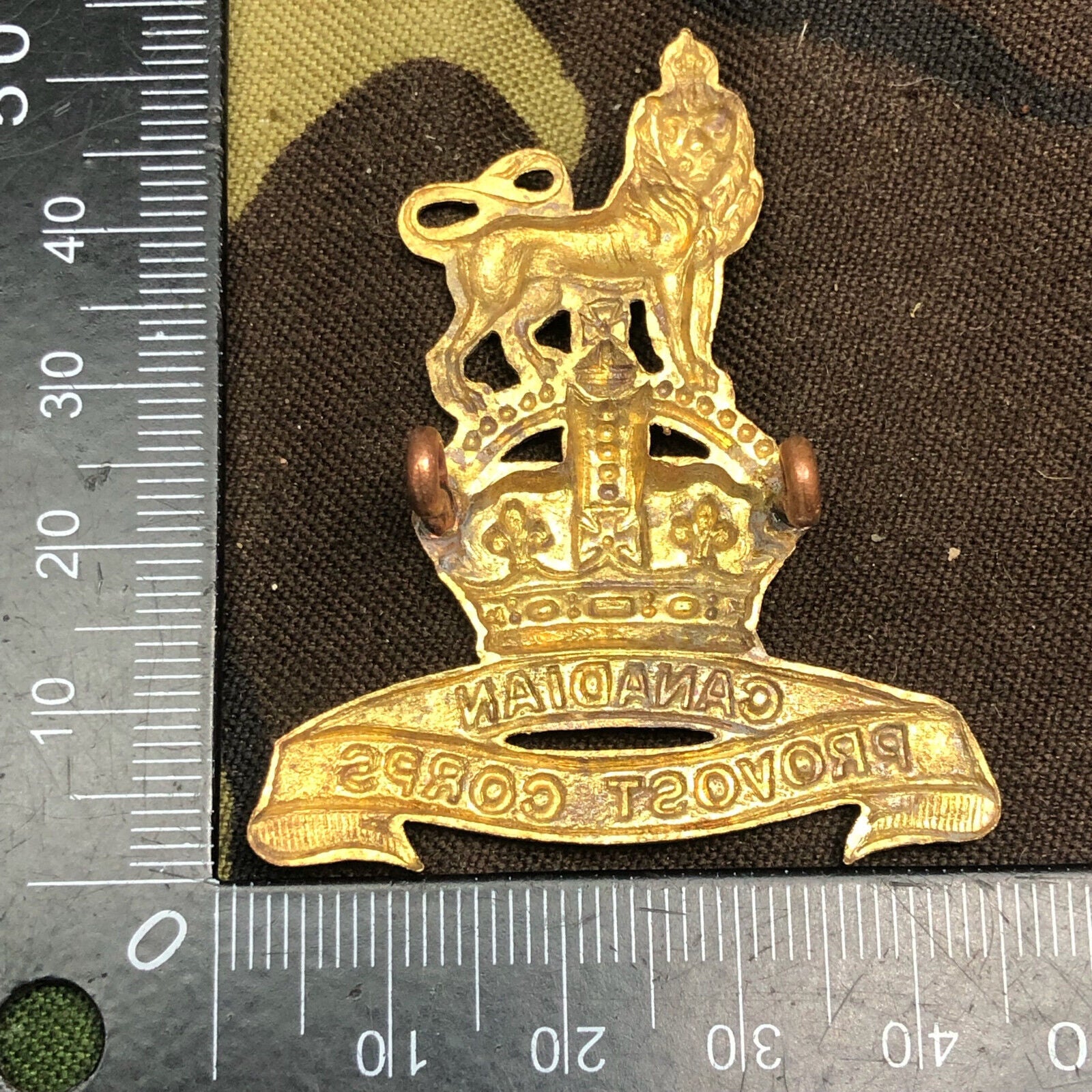 Original Canadian Army Provost Corps Cap Badge - The Militaria Shop