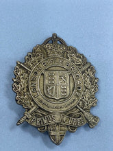 Load image into Gallery viewer, Original WW1 British Army London Rifle Brigade White Metal Cap Badge
