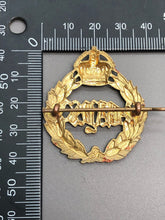 Load image into Gallery viewer, Original WW2 British Army 2nd Dragoon Guards Queen&#39;s Bays Cap Badge
