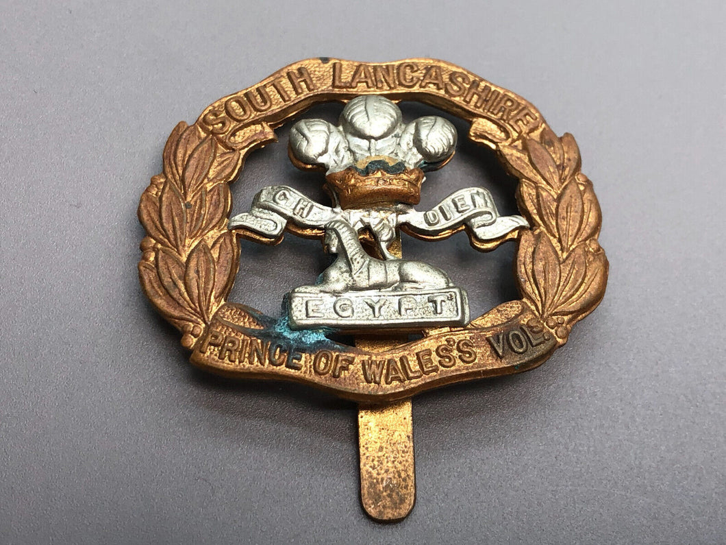 Original British Army WW2 South Lancashire Regiment Cap Badge