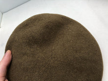 Load image into Gallery viewer, Genuine British Army Prince of Wales Khaki Regimental Beret Hat - Size 60cm
