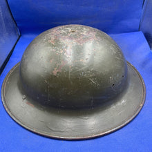 Load image into Gallery viewer, Original Pre-WW2 British Army Rare Spun Helmet - Complete with Liner &amp; Chinstrap
