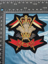 Load image into Gallery viewer, British Army Bullion Embroidered Blazer Badge - 9th 12th Lancers
