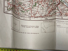 Load image into Gallery viewer, Original WW2 German Army Map of UK - Manchester / Liverpool / North West England
