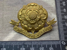 Load image into Gallery viewer, Original WW1 British Army Lancashire Hussars Regiment Cap Badge
