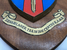 Charger l&#39;image dans la galerie, Genuine British Army Regimental Wall Plaque - Sennelager Training Centre B.A.O.R
