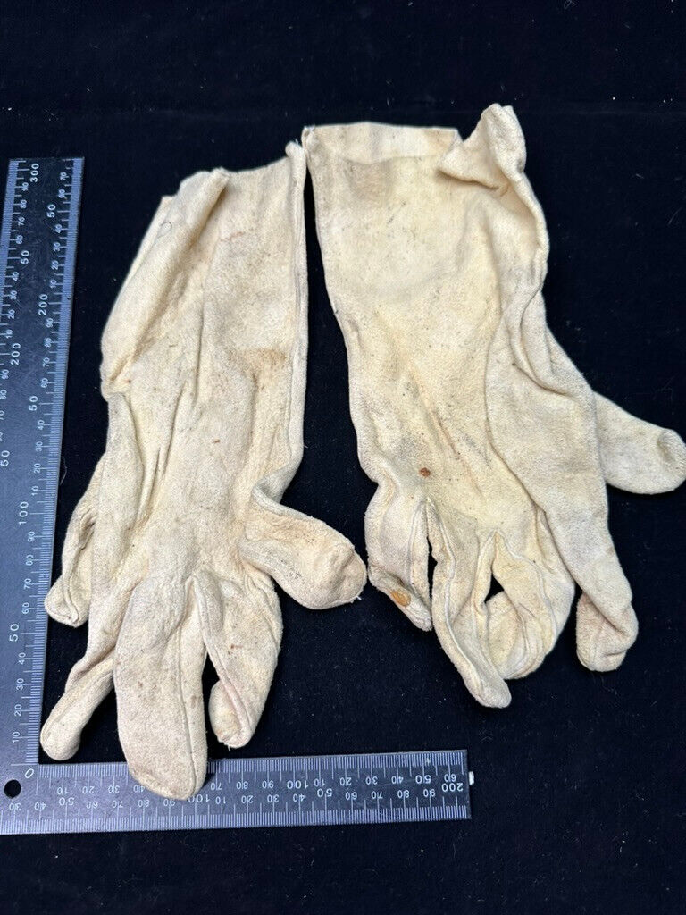 Original RAF Royal Air Force Chamois Inner Flying Gloves - WW2 Pattern