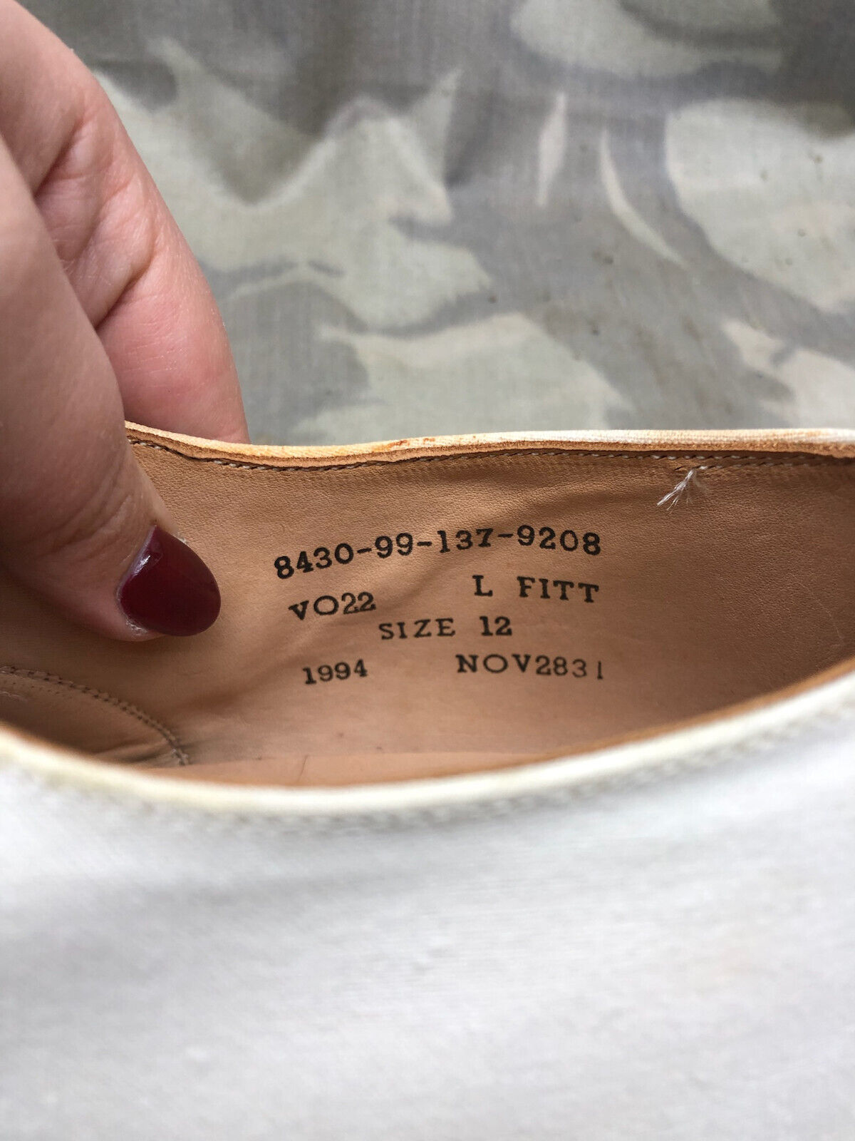 Genuine British Army Women's White Summer Shoes - WW2 Pattern - Size UK 12 L - The Militaria Shop