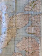 Original WW2 British Army GSGS Map of Scotland - Sound of Sleat - The Militaria Shop