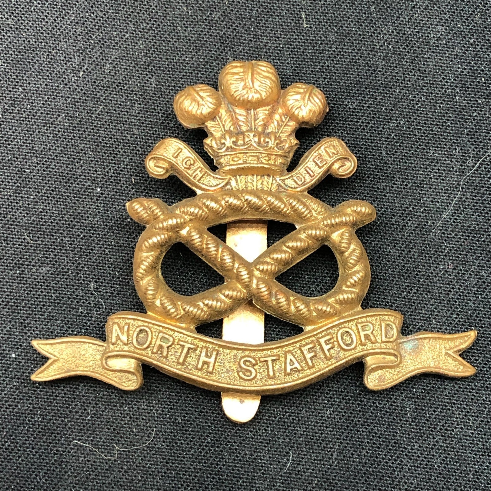 Original WW2 British Army Cap Badge - North Staffordshire Regiment - The Militaria Shop